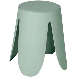Wenko Badhocker , Pastellgrün , Kunststoff , 44.5x46x44.5 cm , freistehend, rutschfest , Badezimmer, Badezimmerausstattung, Badhocker & Duschhocker