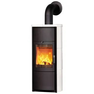 Hark Keno ECOplus Kaminofen Kachel creme-weiß 7 kW
