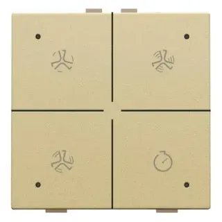 Niko Züblin 221-52054 Belüftungssteuerung mit LED für Niko Home Control, gold coated 22152054