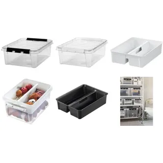 SmartStore Aufbewahrungsbox 39 x 50 x 18 cm 18-tlg. transparent