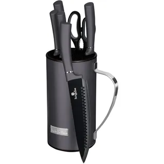 Berlinger Haus Messer Set Bh-2600 Im Ständer - Silber, Grau, Schwarz