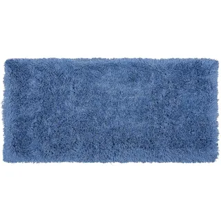 Beliani Shaggy-Teppich Cide 150/80 cm , Blau , Kunststoff , Rechteckig , 80x150 cm , Teppiche und Böden, Teppiche, Hochflorteppiche & Shaggys