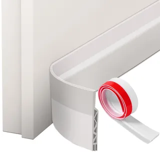 Oderra Türdichtung Selbstklebend, Zugluftstopper für Türen, Türdichtung Unten 100 cm, Geeignet für Winddichte, Schalldichte Schlafzimmertüren (Weiß)