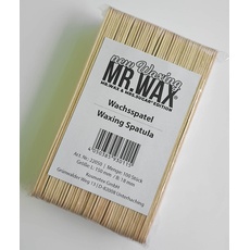 Mr. Wax Waxspatel Holzspatel für das Auftragen von Wachs, Länge 15 cm, Holz Wachsspatel 100 Stück