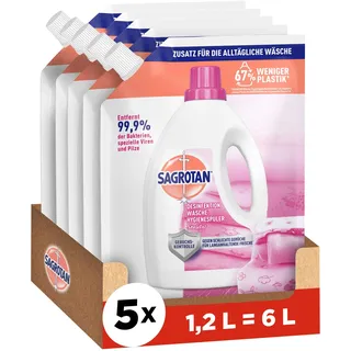 Sagrotan Wäsche-Hygienespüler Sensitiv 5 x 1,2 l