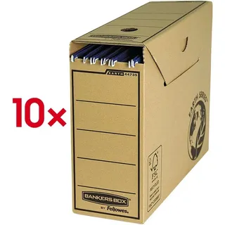 Bankers Box Fellowes, Dokumentenablage, 4473501 Dateiablagebox Papier Braun A4)