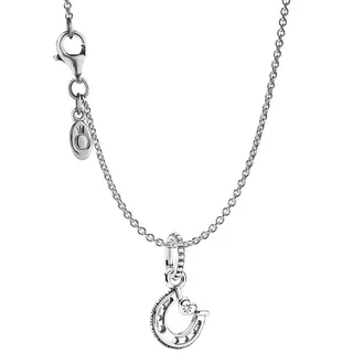 Pandora Halskette mit Hufeisen 925 Silber 45 cm
