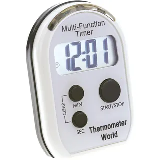 Multifunktionaler Timer mit Vibrationsalarm, hörbarem und blinkendem Alarm, ideal für SEH- und Hörgeschädigte
