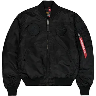 Alpha Industries Ma-1 VF Nasa Bomberjacke für Herren, All Black
