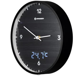 Bresser MyTime Wanduhr 24 cm 24 schwarz