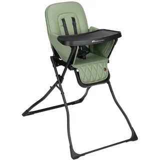 Bebeconfort Mallow, Hochstuhl Baby, 0–3 Jahre, 0–-15 kg, Hochstuhl klappbar, bequem gepolsterter Sitz, einfach zu reinigen, leicht (5,6 kg), schnell mit einer Hand zusammenklappbar, Mineral Green