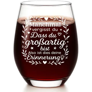 Diztoud Weinglas Geschenke für Beste Freundin, Personalisierte Weihnachtsgeschenke für Frauen, Mama Kollegen, Kollegin Freundinnen Geschenkideen zum Weihnachten, Geburtstagsgeschenk, 550ml Weingläser