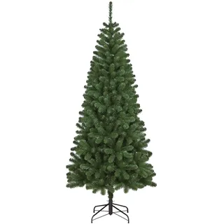 Dmora - Weihnachtsbaum 210 cm Edimburgo, Künstliche Kiefer, Realistischer Baum, Tannenbaum, 94x94 h210 cm, Grün