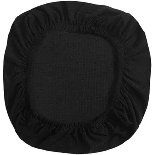 MagiDeal Weiche Stuhlhusse, Stretch Jacquard Stuhlbezug, Sitzbezüge Sitzkissen Hussen Rutschfester Spannbezug Anti-Staub Stuhl Slip Cover für Büro Restaurant Hochzeit Küche Deko Schutz - Black