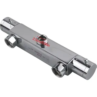 Thermostatischer Duschmischer, przise Temperaturregelung, schnelle Anpassung, Silber - Silber