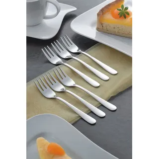 Esmeyer Kuchengabeln SYLVIA silber glänzend, poliert, 12 St.