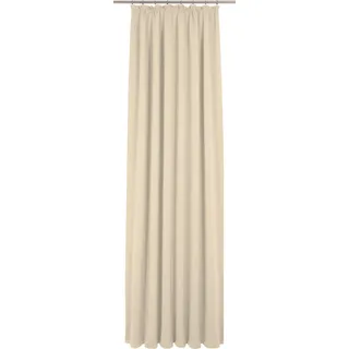 Vorhang WIRTH "Newbury" Gr. 2, beige, B:130cm H:145cm, Jacquard, Baumwolle, Polyester, Gardinen, Vorhang