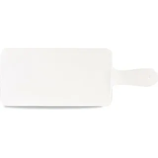 CHURCHILL Buffet Melamine Tablett mit Griff, Länge: 266 mm, white - Weiß
