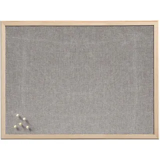 Zeller Pinnwand 60,0 x 40,0 cm Leinen grau