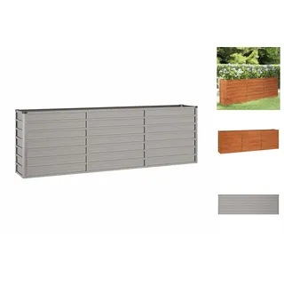 vidaXL Hochbeet Rostig 240 x 40 x 77 cm Cortenstahl
