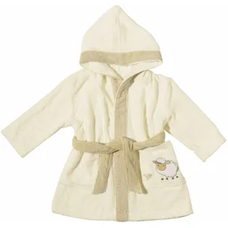 Egeria Kinderbademantel »Sheep«, (1 St.), mit Kapuze und kleiner Stickerei, Organic Cotton, beige