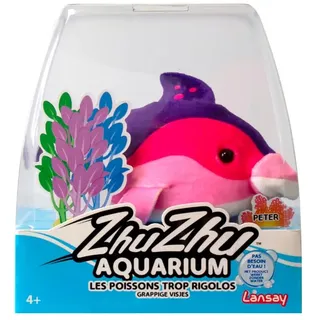 ZHU ZHU Aquarium – Nina der Delfin – Entdecken Sie Ihren schönen Delfin – weicher und lustiger Fisch – weiches & interaktives Plüschtier für Kinder – Erstellung verzauberter Geschichten – kein Wasser