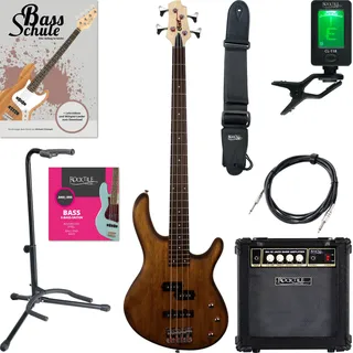 Cort Action PJ E-Bass Walnut