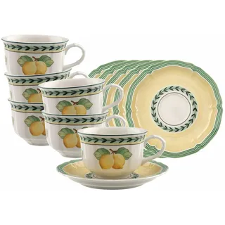 Villeroy & Boch Teetasse mit Untertasse 0,13 l Bunt 6 St.