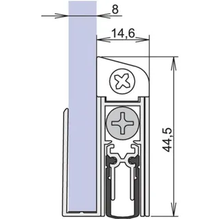 ATHMER Türdichtung Schall-Ex GS-8 833 mm Silber