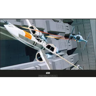 KOMAR Star Wars Classic RMQ X-Wing vs TIE-Fighter - Größe: 70 x 50 cm, Wandbild, Poster, Kunstdruck (ohne Rahmen)