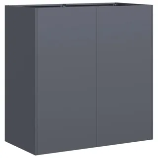 vidaXL Pflanzkübel Anthrazit 80x40x80 cm Kaltgewalzter Stahl