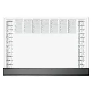 Sigel Schreibtischunterlage Office 2026/2027 weiß Papier 59,5 x 41,0 cm, 40 Blatt