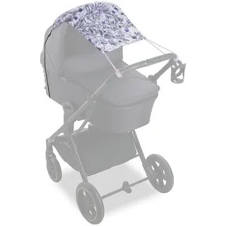 hauck Kinderwagen Zubehör, Pushchair Sunshade Floral Grey