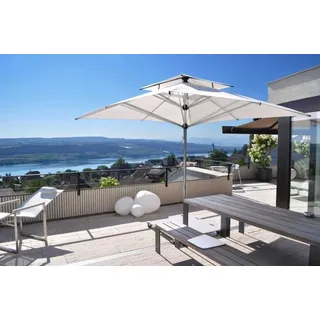 CARAVITA Supremo - Mittelmastschirm mit Schiebesystem (Caravita Schirmgrößen Acryl: 300cm x 500cm rechteckig)