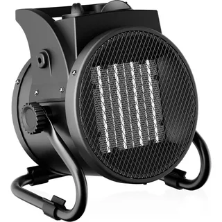 Wiltec Heizstrahler 3kW Keramik Heizgerät 3000W mit Thermostat 40m2 Heizlüfter 3 Leistungsstufen