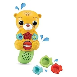 VTech - Otter Baby Badewanne Licht und Farbe, Wasserspielzeug für Kleinkinder +1 Jahr, Wassersensor, drehendes Rad, ESP Version VTECH - Gelb