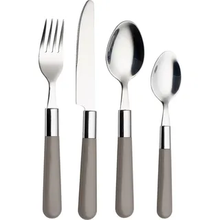 Echtwerk Bistro Besteck-Set 16TLG Essbesteck, Farbe:Grau - Grau