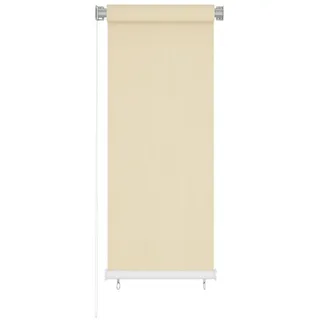 vidaXL Außenrollo Creme 60x140 cm HDPE - Creme