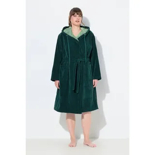 Ulla Popken Bademantel mitternachtsgrün, 50-52