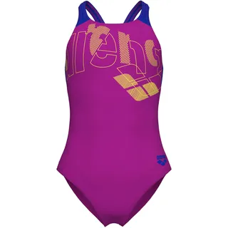 Arena Mädchen Badeanzug TALES  V BACK 009085-988 164 - Very Fuchsia-Neon Blue - 164