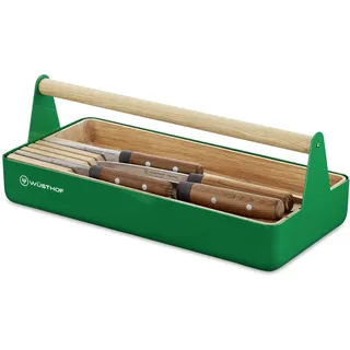 WÜSTHOF Urban Farmer Tool Basket mit 4 Messern, Buche