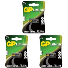 GP Batteries Lithium Batterie CR123A / DL123A (3 Volt) (Packung mit 3)