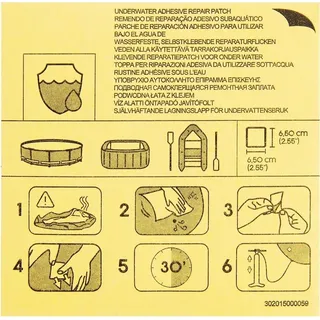 BESTWAY Bestway® Wasserfeste selbstklebende Reparaturflicken 6,5 x 6,5 cm, 10 Stück