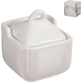 Salzstreuer mit Deckel Kozina Weiße Keramik 10 x 10 x 11,5 cm - Weiß