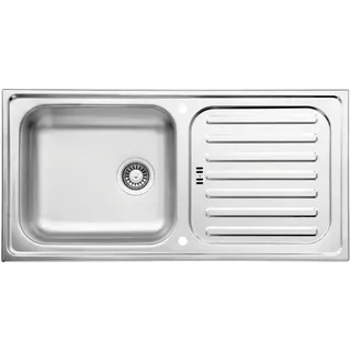 Respekta Riverside links Einbauspüle Edelstahl 1000 x 500 mm Handbetätigung