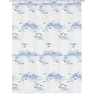 KLEINE WOLKE Duschvorhang Sky 180 x 200 cm blau