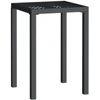 vidaXL Gartentisch Anthrazit 50x50x72 cm Stahl - Grau