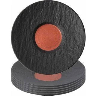 Villeroy & Boch Manufacture Rock Glow Café au lait Untertasse ø 17,3 cm, 6er Set,