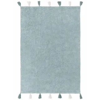 Kunstloft Kinderteppich waschbar Malu Mint 150x220 cm , Grün , Textil , Beton Optik , Rechteckig , 150x1 cm , Oeko-Tex® Standard 100 , für Fußbodenheizung geeignet , Teppiche und Böden, Teppiche, Kinderteppiche