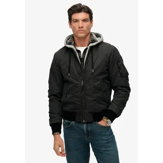 Superdry Military Ma1 Bomberjacke - Washed Black - XL